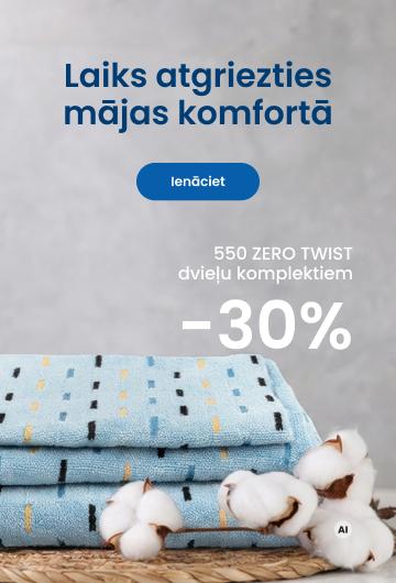 550 ZERO TWIST dvieļu komplektiem -30 %\desktop