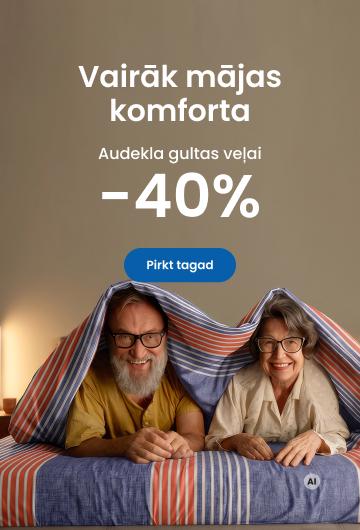 Audekla gultas veļai -40 %/ desktop
