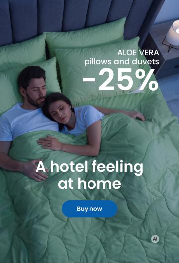 ALOE VERA pillows and duvets -25%/ desktop