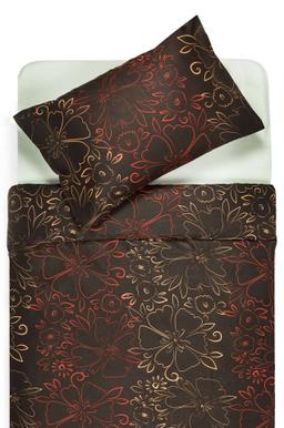 Satīna gultas veļa ACANTHA 20-1446-CHOCO
