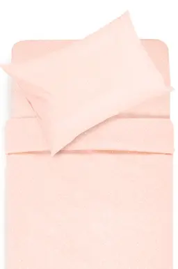 Bērnu katūna gultas veļa POLKA DOTS 30-0507-ROSA