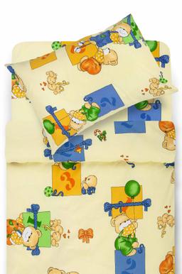 Bērnu katūna gultas veļa TEDDY 10-0056-LIGHT CREAM