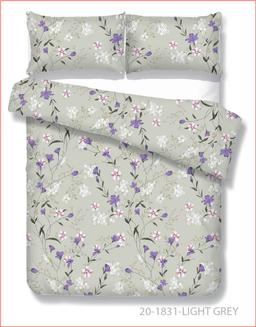 Постельное белье ЦВЕТЫ 20-1831-LIGHT GREY