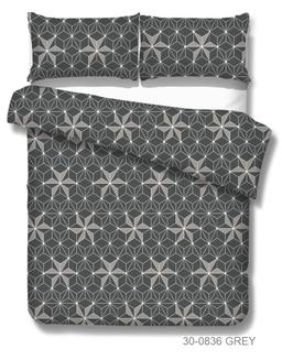 Gultas veļas komplekts ĢEOMETRIJA 30-0836-GREY
