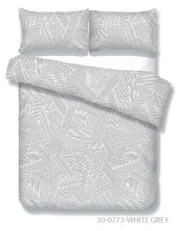 Постельное белье ГЕОМЕТРИЯ 30-0773-WHITE GREY