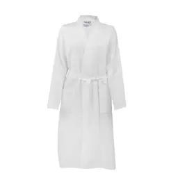 Halāts BATHROBE WAFFLE CVC-210 210 BATHROBE KIMONO-OPTIC WHITE