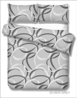Polycotton bedding set GEOMETRY 30-0845-GREY
