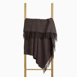 Vilnas pleds MERINO-270 DOUBLE FACE-DARK BROWN