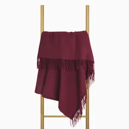 Vilnas pleds MERINO-270 DOUBLE FACE-BORDEAUX