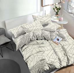 Polycotton bedding set GEOMETRY 30-0843-MILK