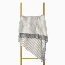 Pleds ZELANDIA 80-3446-LIGHT GREY WHITE