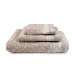 3 daļu dvieļu komplekts T0208 T0208-SIMPLY TAUPE