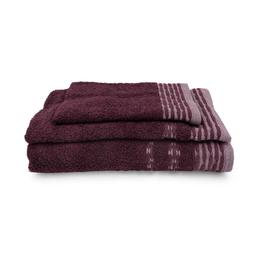3 daļu dvieļu komplekts T0203 T0203-BURGUNDY
