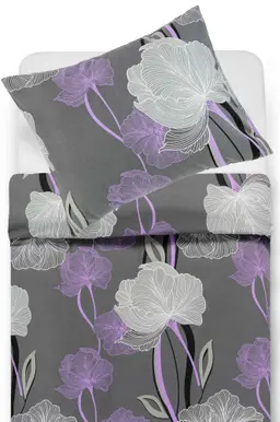 Kokvilnas gultas veļa DEBORAH 20-1793-DARK GREY
