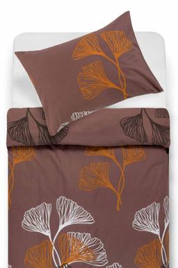 Kokvilnas gultas veļa komplekts DUANE 40-1499-BROWN