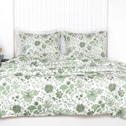 PREMIUM mako satīna gultas veļa komplekts COREY 20-1857-SAGE