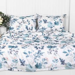 PREMIUM mako satīna gultas veļa komplekts CHELSEA 40-1551-TEAL