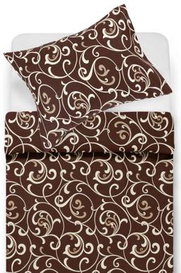 Kokvilnas gultas veļa DIYA 40-0456-BROWN