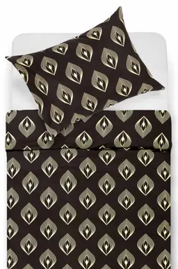 Kokvilnas gultas veļa DALIA 40-1466-DARK BROWN