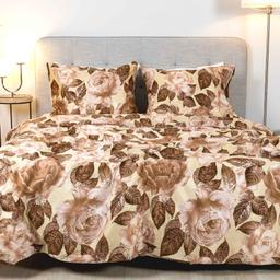 Sateen bedding set AISHA 20-1820-BROWN