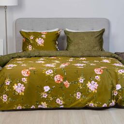 Satīna gultas veļa ALEAH 20-1821/40-1521-KHAKI