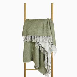 Vilnas pleds MERINO-270 DOUBLE FACE-LIGHT GREY KHAKI