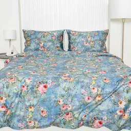 PREMIUM mako satīna gultas veļa CHARLEIGH 20-1824-BLUE
