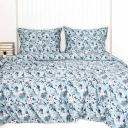 PREMIUM mako satīna gultas veļa CHASE 20-1823-LIGHT BLUE