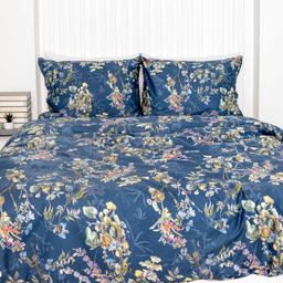 PREMIUM mako satīna gultas veļa CHANA 40-1523-NAVY