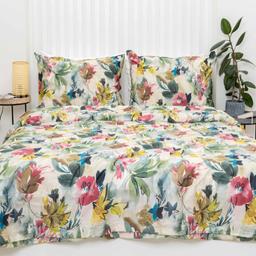 PREMIUM mako satīna gultas veļa CATERINA 20-1872-GREEN