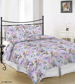 Sateen bedding set ADELIA 20-1886-LILAC