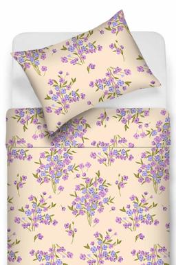Polycotton bedding set FLOWERS 20-1892-LILAC