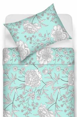 Постельное белье ЦВЕТЫ 20-1861-LIGHT BLUE