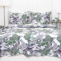 PREMIUM mako satīna gultas veļa CERESE 40-1583-GREEN