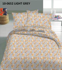 Bērnu katūna gultas veļa HAPPY DOG 10-0652-LIGHT GREY