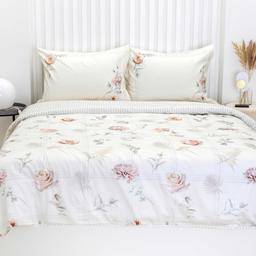 PREMIUM mako satīna gultas veļa CLAIRENE 20-1918/30-0872-OFF WHITE