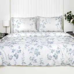 PREMIUM mako satīna gultas veļa CSILLA 20-1921-BLUE