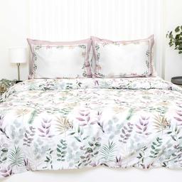 PREMIUM mako satīna gultas veļa CHARLOT 40-1650-GREEN ROSE
