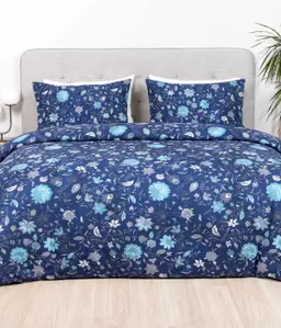 Постельное бельё из сатина AELFWINE 40-1597-NAVY