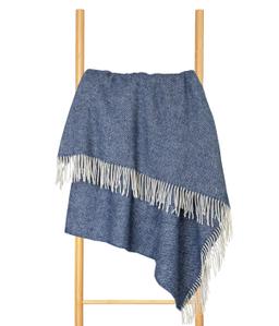 Plaid ZELANDIA 80-3102-MELANGE BLUE