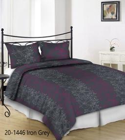 Постельное бельё из сатина ACANTHA 20-1446-IRON GREY