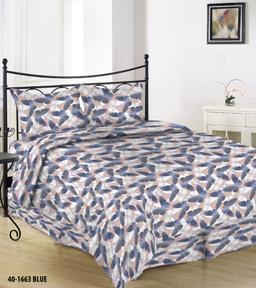 Постельное бельё из сатина AMINAH 40-1663-BLUE