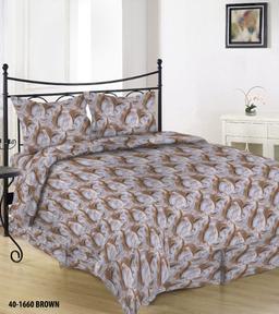 Satīna gultas veļa ASHTYN 40-1660-BROWN