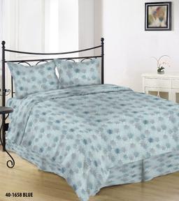 Постельное бельё из сатина ADALEE 40-1658-BLUE