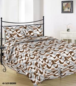 Satīna gultas veļa ARLETTE 40-1659-BROWN