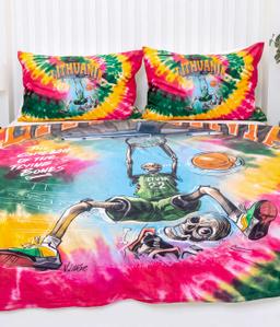 PREMIUM mako satīna gultas veļa Tie-Dye 40-1680-MULTI