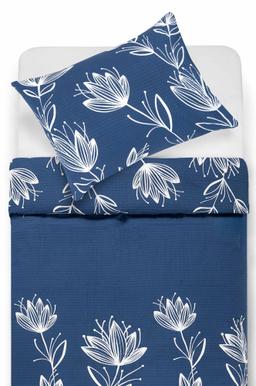 Burzīta gultas veļa ELIORA 20-1913-BLUE