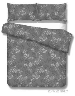 Постельное белье ЦВЕТЫ 20-1722-GREY
