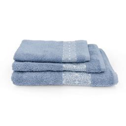 3 daļu dvieļu komplekts T0188 T0188-FADED DENIM