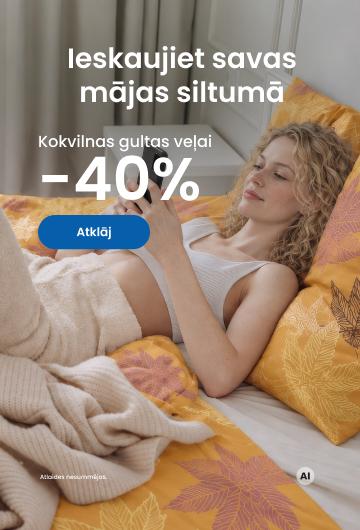 Audekla kokvilnas gultas veļai -40%/ desktop
